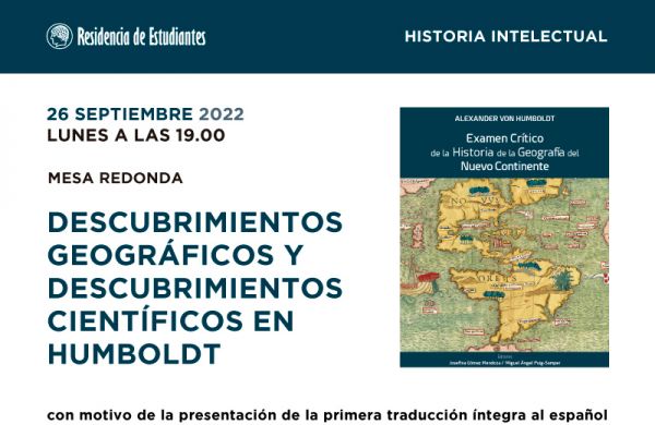 Día 26 de septiembre de 2022- Presentación de la traducción de la obra de Humboldt 