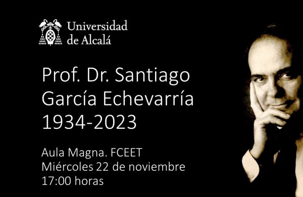 Homenaje a Santiago García Echevarría en la Universidad de Alcalá